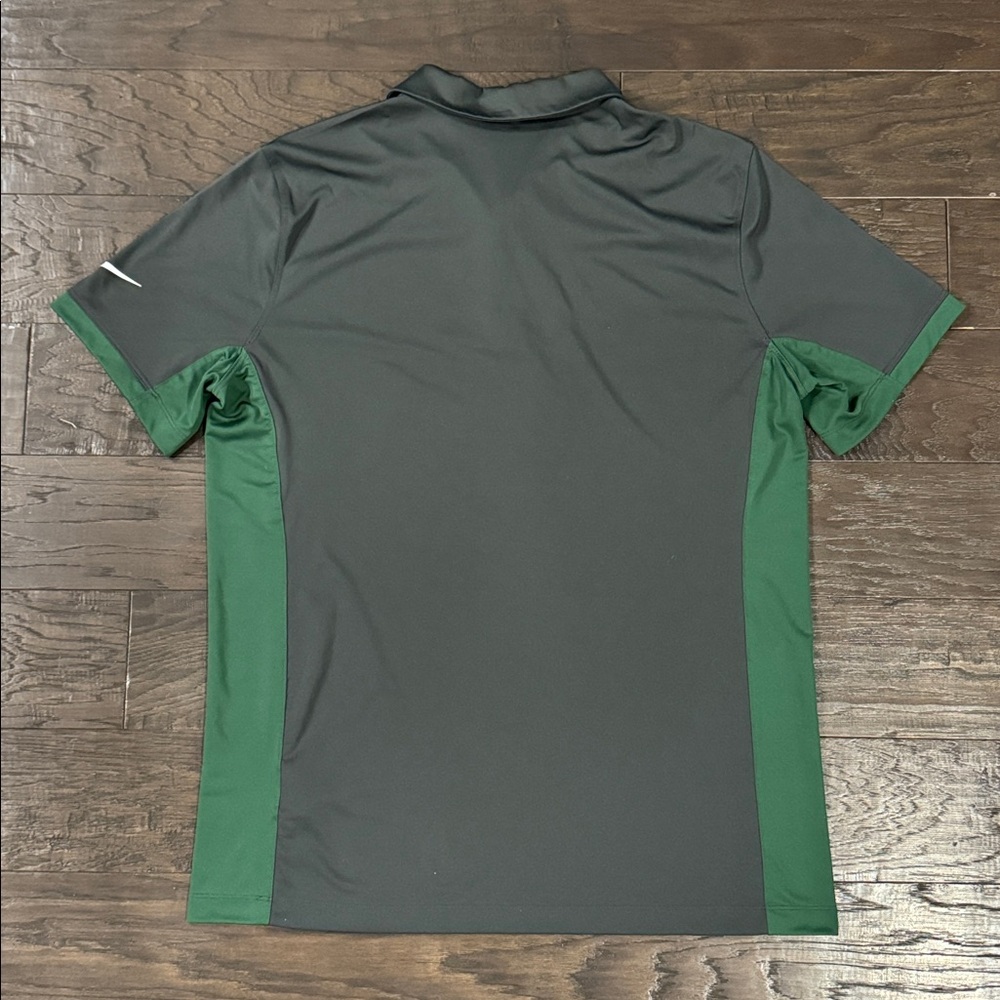 Nike Dri-Fit NFL Team Apparel Green Bay Packers Men's Polo Size Large Gray/Green - Picture 5 of 7